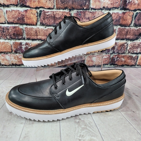 Nike Janoski G Tour Leather Golf Sz 14 Black White